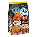 Hershey Chocolate and White Creme Assortment Miniatures Candy, 81.4 oz Bulk Variety Bag (250 Pieces)