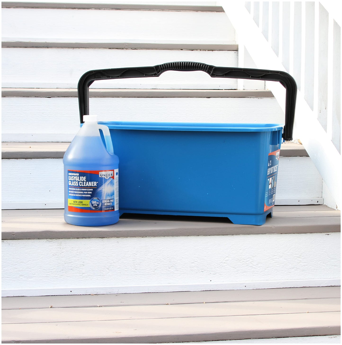 Unger Professional Streak-Free EasyGlide Glass Cleaner Concentrate, 1 Gallon, Ammonia-Free, Makes 100 Gallons of Solution, Safe for Tinted Windows