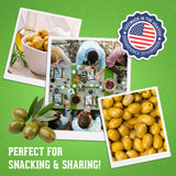 Jersey Pickles - Garlic Stuffed Olive (Quart) - Olives Stuffed - Hand-Stuffed Gourmet Olives with Premium Fillings for Snacks, Charcuterie & Cocktails