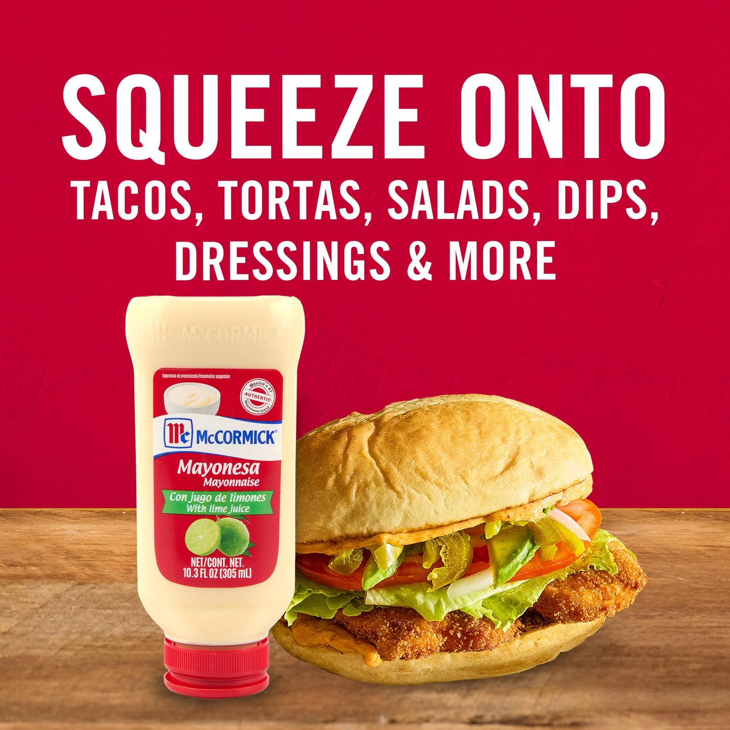 McCormick Mayonesa (Mayonnaise) with Lime Juice, 10.3 fl oz