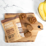 Honest Almond Protein Banana Muffin Mix | Almond Flour Baking Mix | Gluten-Free, Dairy-Free, Plant-Based, Healthy, All-Natural, Low Sugar | 11 Oz (12 Servings Per Package) (Pack of 3)