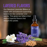 Portland Bitters Project Lavender Bitters - Concentrated Bitters with Layered Flavors Made from Organic, Wild Crafted, Therapeutic Grade Whole