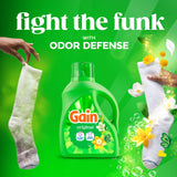 Gain Liquid Laundry Detergent, Freshness, Odor Defense, High Efficiency Washing Machine Liquid Laundry Soap, Original Scent, 154 fl oz, 100 Loads