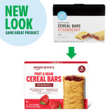 Amazon Grocery, Fruit & Grain Cereal Bars, Strawberry, 10.4 Oz, 8 Ct
