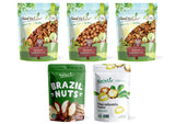 Food to Live Keto Raw Nuts in a Gift Box - Pecans, Brazil Nuts, Macadamia Nuts, Walnuts, Hazelnuts
