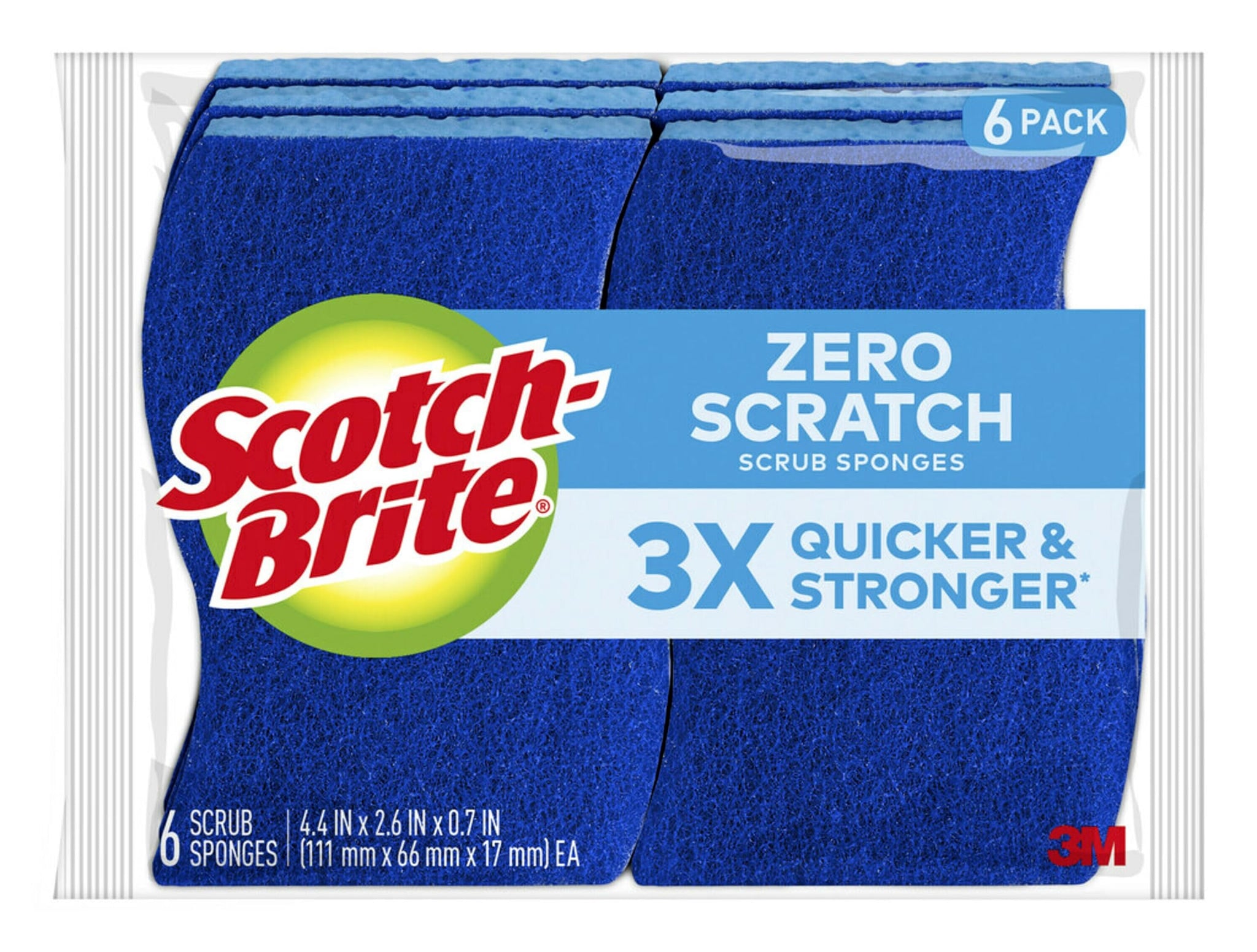 Scotch-Brite 6-Piece Multi Purpose Scrub Sponge Pack