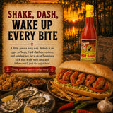 Cajun Chef Louisiana Hot Sauce 12 oz, Cajun Cayenne Pepper Sauce with Mild Heat, Louisiana Style Hot Sauce for Gumbo, Seafood, Soups, Wings, Pizza