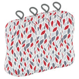MÜkitchen Premuim Sponge for Dishes and Household Cleaning | Microfiber Print and Non-Scratch Scrub Pad | Set of 4 | (Petals)
