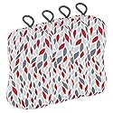 MÜkitchen Premuim Sponge for Dishes and Household Cleaning | Microfiber Print and Non-Scratch Scrub Pad | Set of 4 | (Petals)