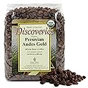 First Colony Organic Whole Bean Coffee, Peruvian Andes Gold, Medium Roast, USDA Organic, 100% Arabica Beans, 24oz Bag, Light Cocoa & Gentle Nutty