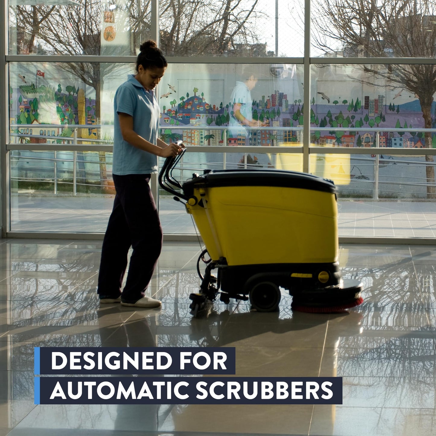 Detco Scrubbles Low Foaming Automatic Floor Cleaner, Industrial Strength Concentrate - Deep Cleaning Solution for Concrete Floors, 2oz Per Gallon