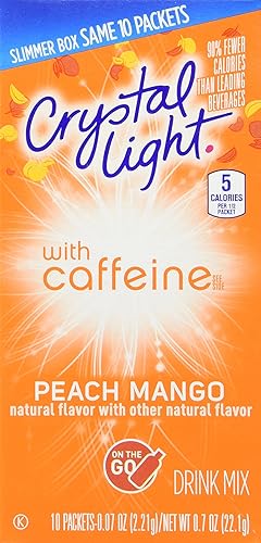 Crystal Light Energy Peach Mango on the Go (Pack of 2)