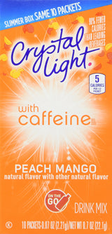 Crystal Light Energy Peach Mango on the Go (Pack of 2)