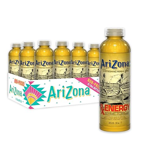 AriZona Rx Energy Herbal Tonic, 20 Fl Oz (Pack of 12)