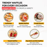 Trendy Waffle & Pancake Mix | Bubble Belgian Cone | Natural Ingredients | Easy Preparation | 6 Lbs | Reach Vanilla Flavor (4)