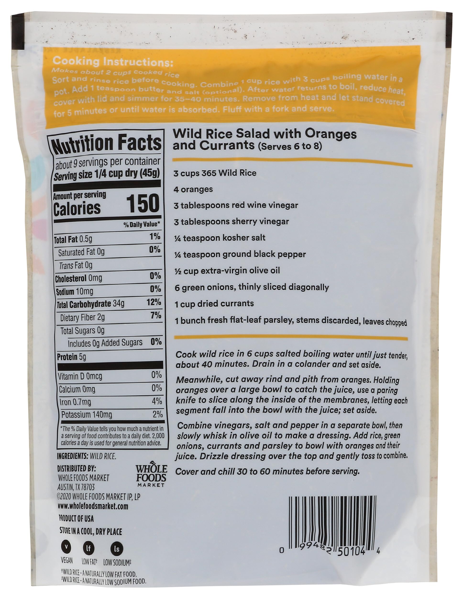 365 by Whole Foods Market, Wild Rice, 14 Ounce