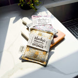 Marley's Monsters Washable Sponge - Reusable Eco-Friendly Scrubber - Dual-Sided for Gentle Cleaning or Heavy Duty Scrubbing - 4" x 5.5" Handmade in