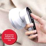 SINGER Compact Fabric Shaver and Lint Remover | Portable, Battery Operated Device with 3 Stainless Steel Blades & Detachable Lint Catcher