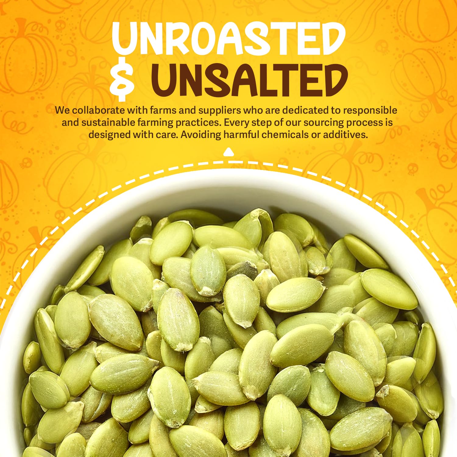 Sunbest Natural Raw Pumpkin Seeds, 5 lbs - Unsalted & Shelled - Bulk Bag, Whole Pepitas, Pumpkin Seeds to Eat - For Snacking, Baking & Topping - Rich