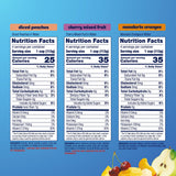 Dole Diced Peaches, Mandarin Oranges, and Cherry Mixed Fruit with No Sugar Added Variety Pack - Dole Fruit Bowls Snacks - 4 oz Bowls - 12 Pack