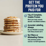 PEScience Protein Pancake Mix for Protein Waffles and Pancakes, Just Add Water, Whey and Casein Blend, Amazing Taste and Fluffy Texture - Cinnamon Roll, 12 Servings
