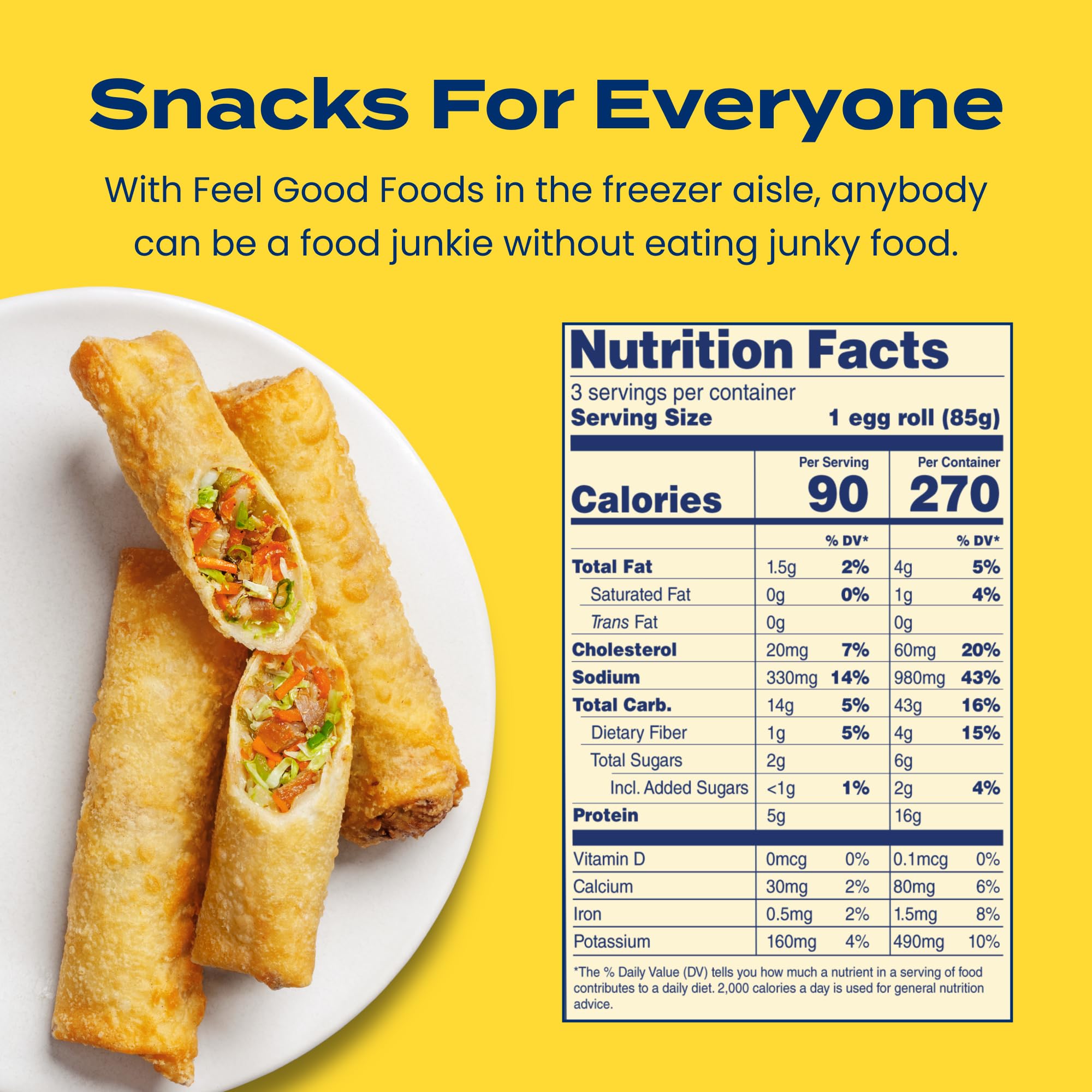 Feel Good Foods, Egg Rolls gluten free Chicken, 9 Ounce