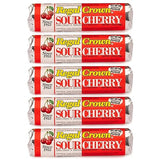 Regal Crown Roll Sour Cherry, 1.01 Ounce (Pack of 5), Sour Candy, The Hampton Candy Company