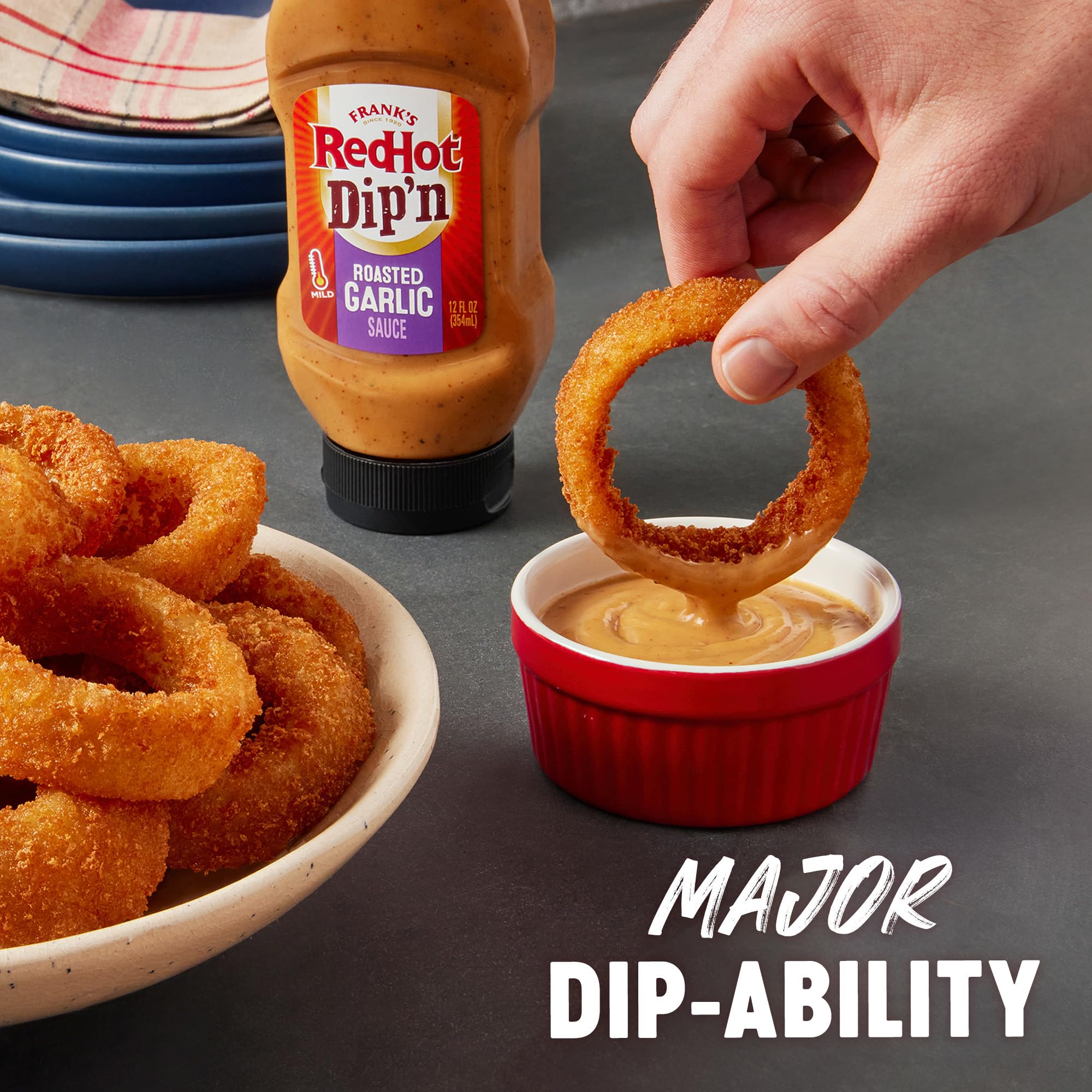 Frank's RedHot Dip'n Roasted Garlic Sauce, 12 fl oz