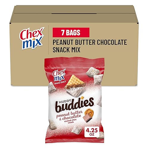Chex Mix Snack Muddy Buddies Peanut Butter Chocolate (Pack of 7)
