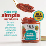 PUR Spices Original Spicy Harissa Paste I Hot Sauce for Cooking and Dipping I Spicy Chili Pepper and Garlic Paste | Middle Eastern Inspired | Plant