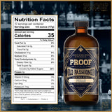 Proof Syrup Old Fashioned Cocktail Mix - Made with Real Bitters & Cane Sugar - Pecan Flavor - Fast, Easy, Delicious, Handcrafted Cocktail Syrup - 16oz