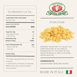 Rustichella d'Abruzzo Radiatori Pasta - 500g Classic Italian Durum Wheat Semolina Short Pasta with Ridged, Radiator-Like Shape - Perfect for Chunky