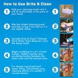 Brite & Clean® (Bright & Clean) Ultimate Hard Water Stain Remover® for Glass, Shower Doors & Windows - Removes Mineral Deposits from Granite
