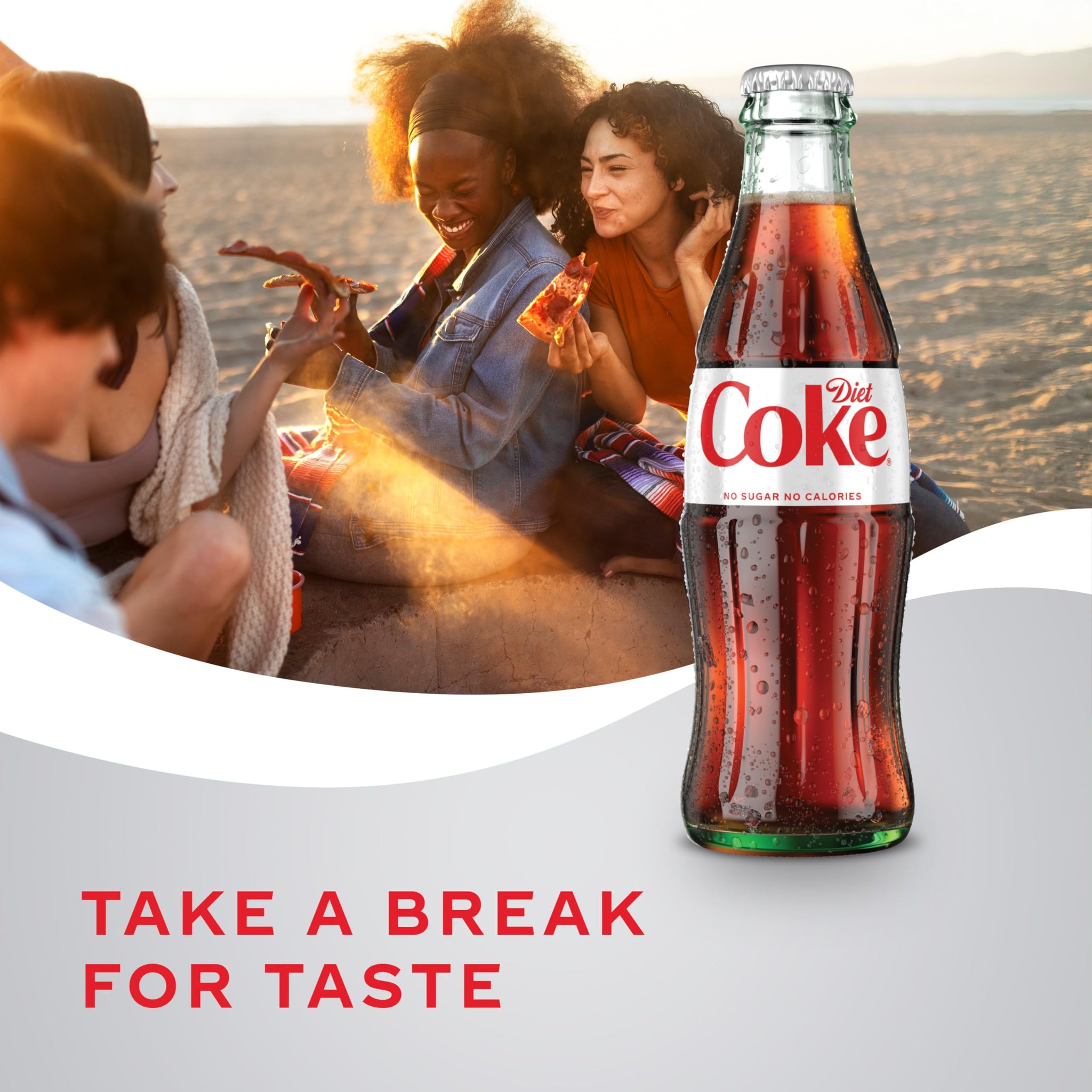 Diet Coke Glass Bottle, 8 fl oz, 6 Pack