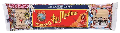 di Martino Martino, Spaghetti, delicious family dinner, vegan, gourmet Italian pasta, premium noodles made with 100 Percentage durum wheat, bronze die