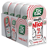 Tic Tac Naughty or Nice Candy Cane Mints, Hard Peppermint Mints, Stocking Stuffer, 4 pack, 2.9 oz each