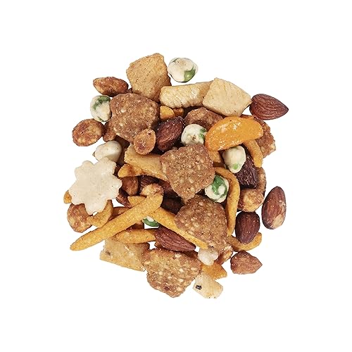 OliveNation 19th Hole Snack Mix - Spicy, Sweet and Crunchy Bar Mix with Nuts, Sesame Chips, Wasabi Peas and Cajun Corn Sticks - Kosher Certified Party