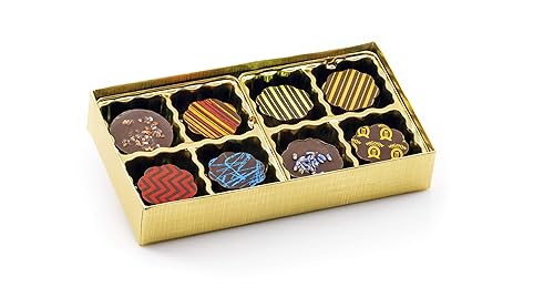 Mignon Chocolate elite luxury chocolate M-Collection - Handmade Gourmet Dark Chocolate Candied (M - Collection, 8 Piece)