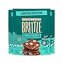 Brownie Brittle - Hot Chocolate Marshmallow Thin and Crispy Sweet Snacks (Pack of 3, 4 oz), Rich Gourmet Brownie Bites Dessert