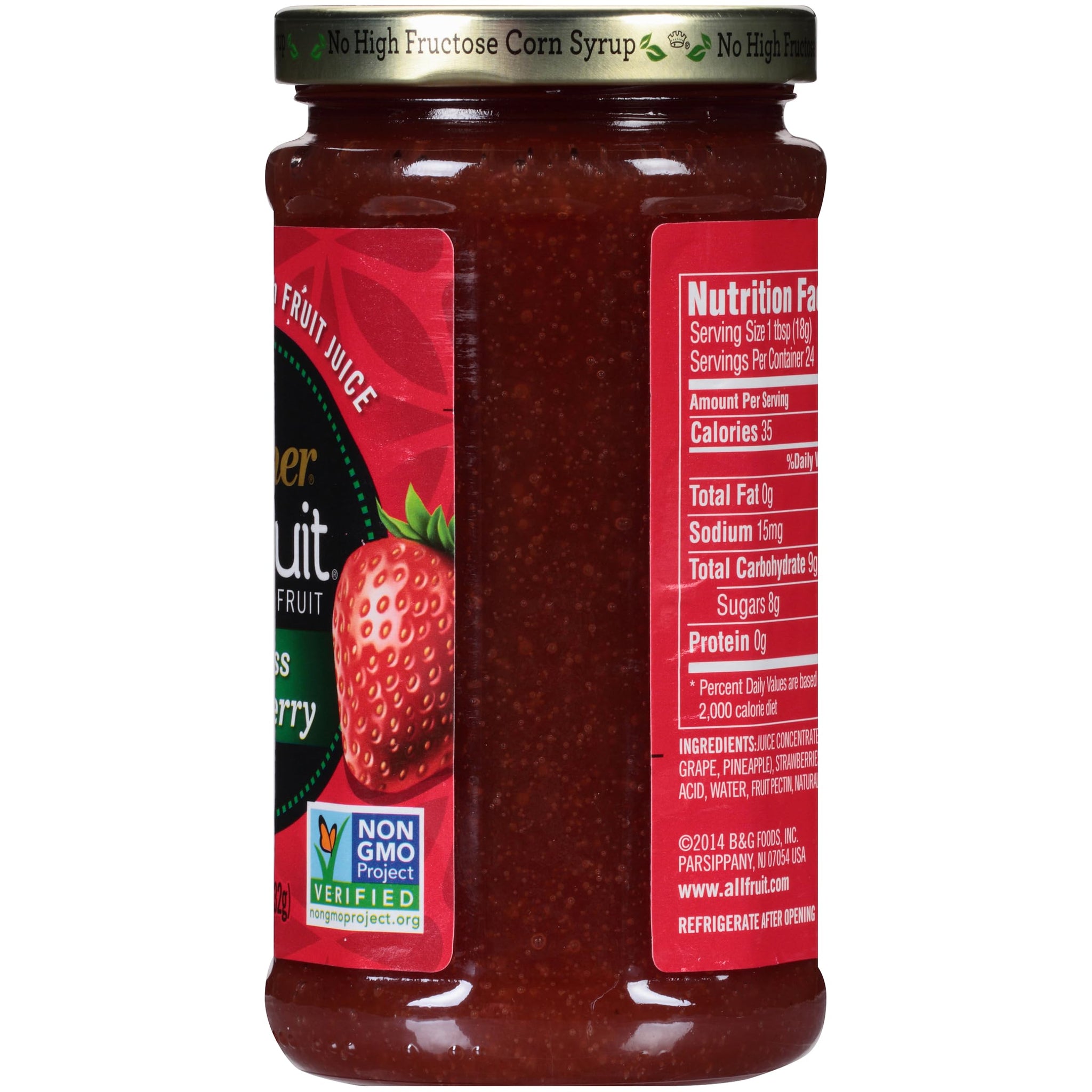 Polaner All Fruit Spreadable Fruit, Seedless Strawberry, 15.25 Ounce