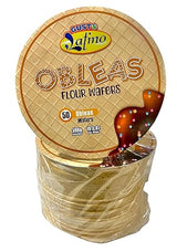 Obleas Gusto Latino (flour wafers) paquete de 50 unidades 10.3 Oz 300g producto tradicional importada de colombia obleas mas gruesas