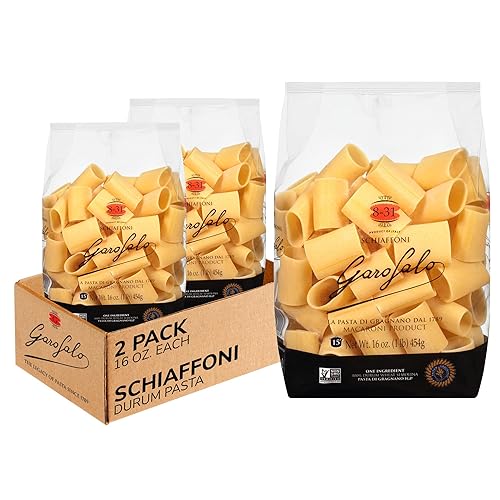 Garofalo - Premium Durum Wheat Semolina Schiaffoni Pasta, Italian Made, Bronze-Drawn, Al-Dente, One-Ingredient Pasta (2 pack)