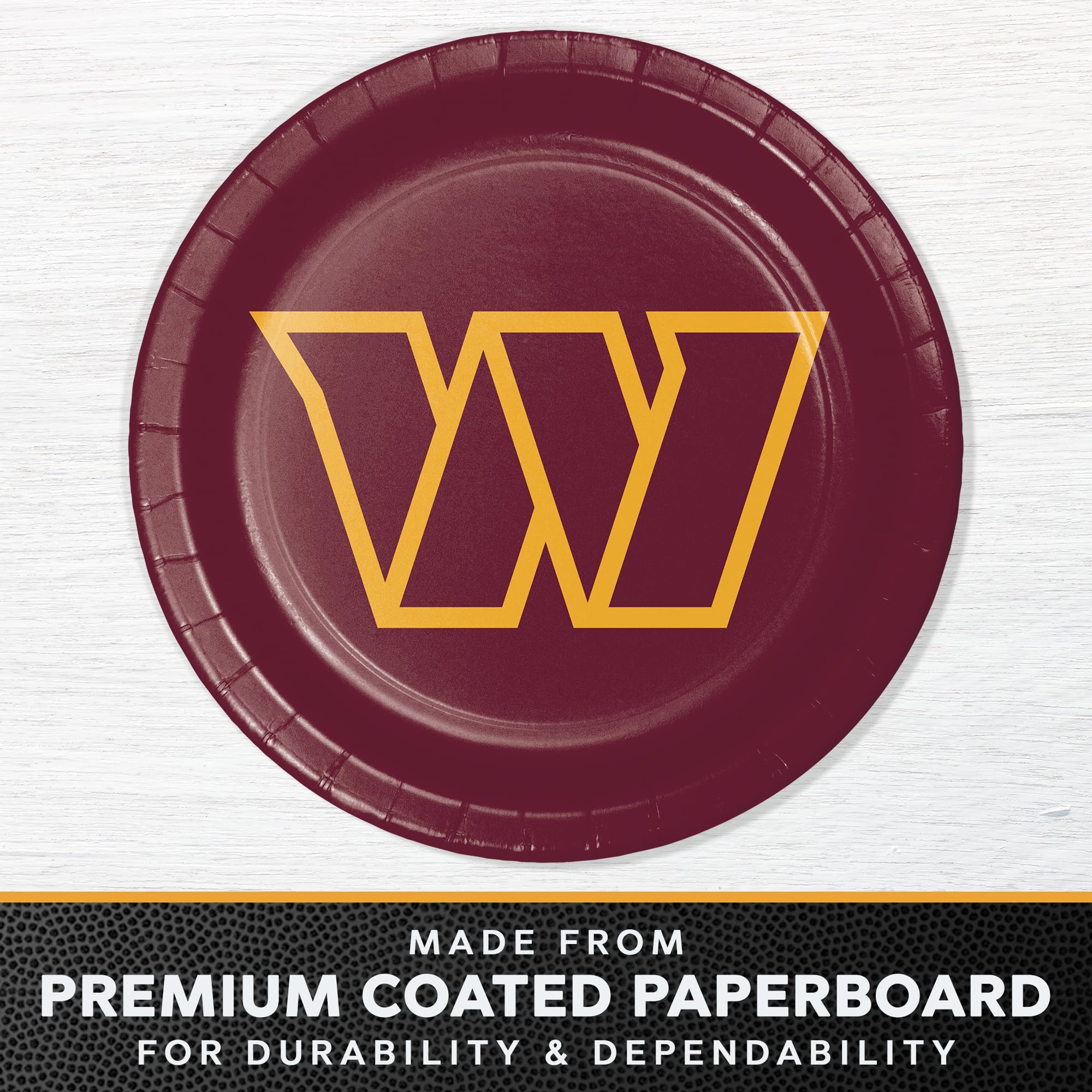 Trendware Washington Commanders Tailgating Kit, Serves 8, Officially Licensed