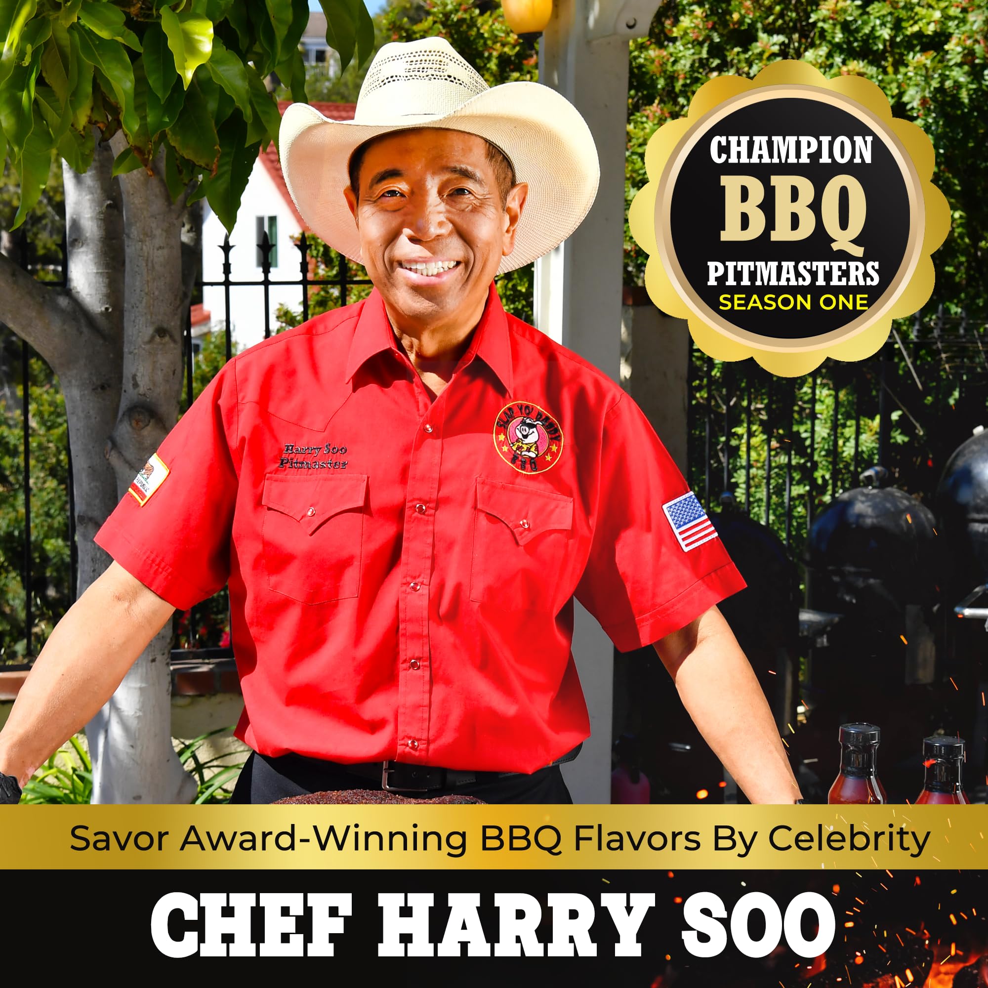 Slap Yo Daddy BBQ Sauce, Carolina Tangy - Caroline BBQ Sauce from Pitmaster Harry Soo - Tangy & Sweet Vinegar-Based Flavor for Grilling and Dipping
