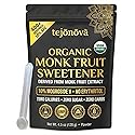 Organic Monk Fruit Extract Powder 4.5 oz - Pure Monk Fruit Sweetener, No Erythritol, Zero Calorie Sugar Substitute for Coffee, Tea & Baking (412