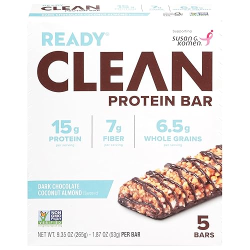 Ready, Dark Chocolate Coconut Almond Flavored Protein Bar, 9.35 Ounce