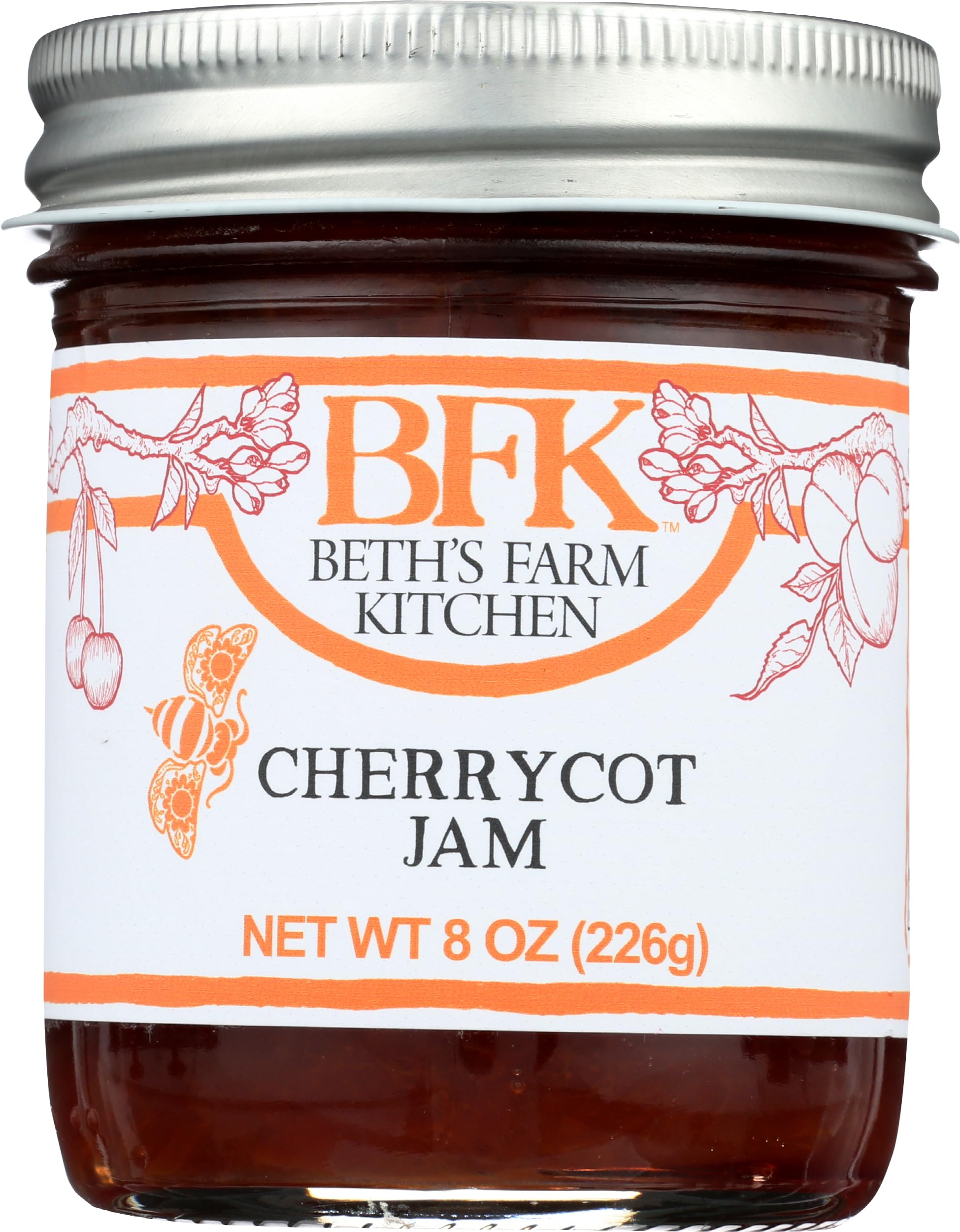 Beths Farm Kitchen Cherry Apricot Jam, 8 OZ