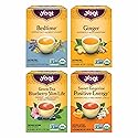 Yogi Tea Variety Pack - 16 Bags per Pack (4 Packs) - Organic Black, Green & Herbal Teas - Includes Bedtime, Ginger, Green Tea Blueberry Slim Life