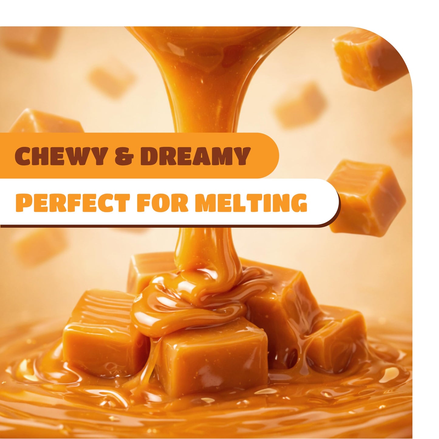 Caramel Candy - 2 Pound Pack 150 Count - Classic Caramels Individually Wrapped - Creamy Chewy Candy for Office Bowls, Gifting, Snacking & Baking