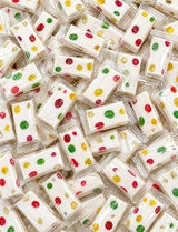 Jube Nougat Candy - 8 oz Soft Chewy Nougat with Fruity Jelly Pieces, Individually Wrapped, Creamy Milk Snack, Colorful Fruit, Bulk Sweet Treat